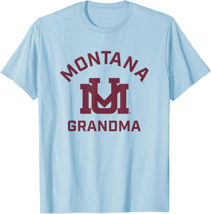 University of Montana Grizzlies Arched Grandma T-Shirt - T-Shirt | Light Blue