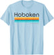 Vintage Hoboken New Jersey NJ Retro Design T-Shirt - T-Shirt | Light Blue