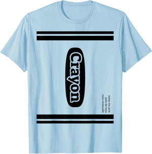 Crayon Tickle Me Pink Group Costume T-Shirt - T-Shirt | Light Blue