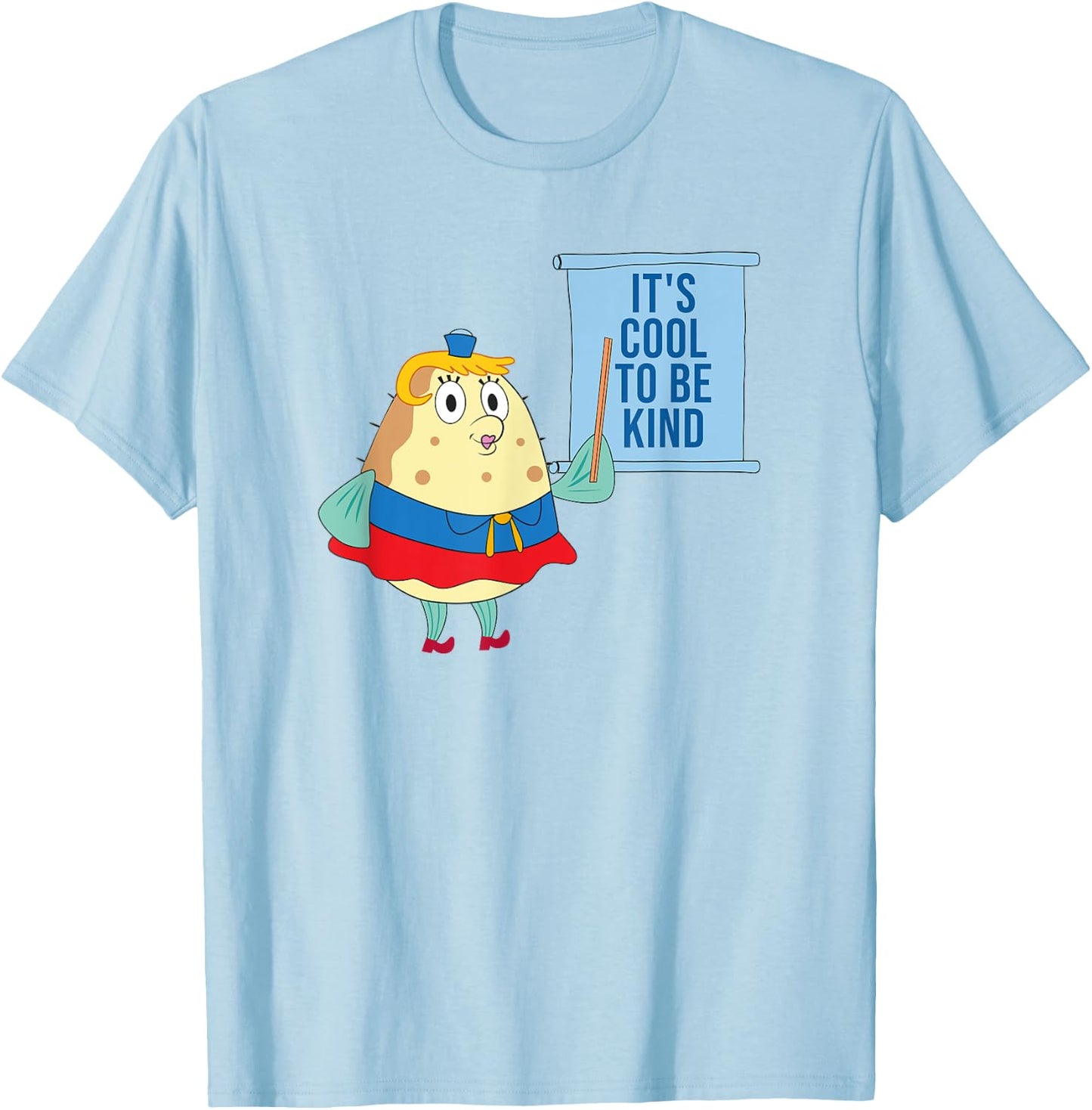 Mademark x SpongeBob SquarePants - Mrs. Puff - Kindness is Cool T-Shirt - T-Shirt | Light Blue
