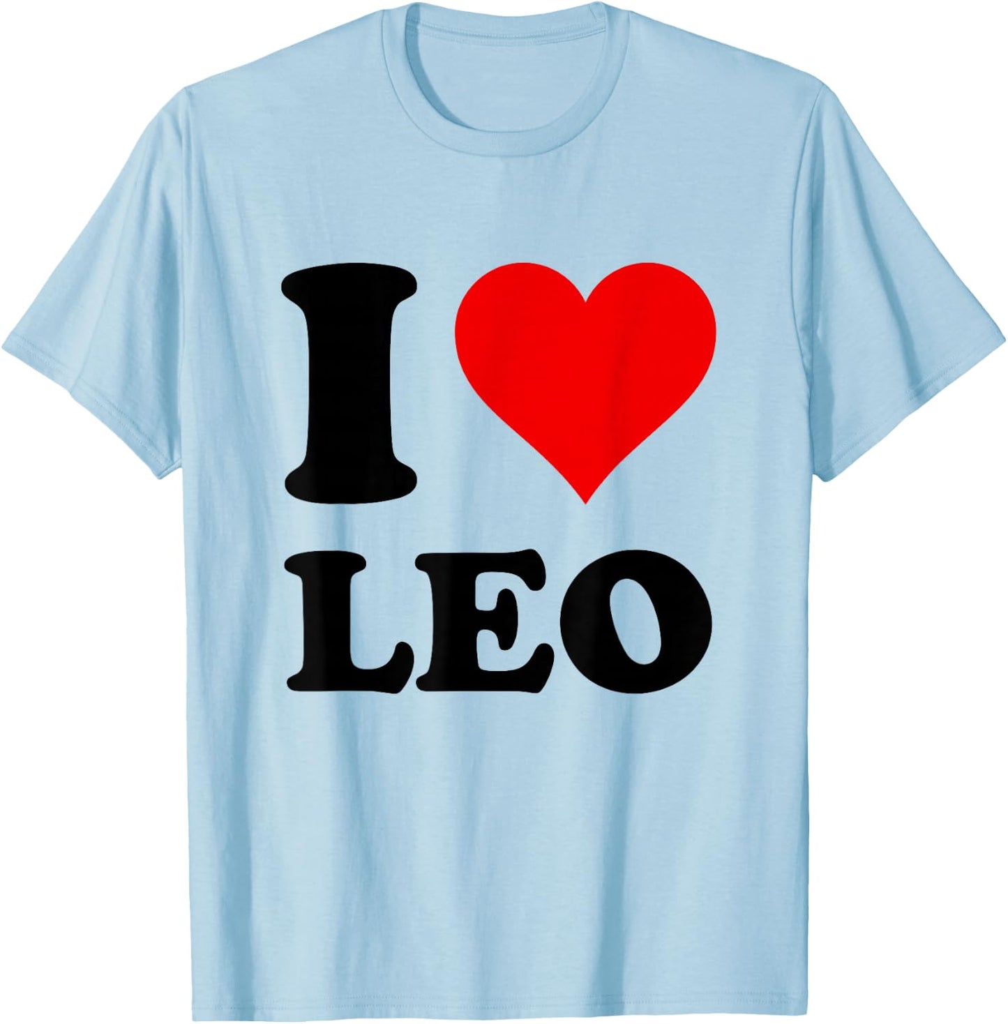 I Love Leo T-Shirt - T-Shirt | Light Blue