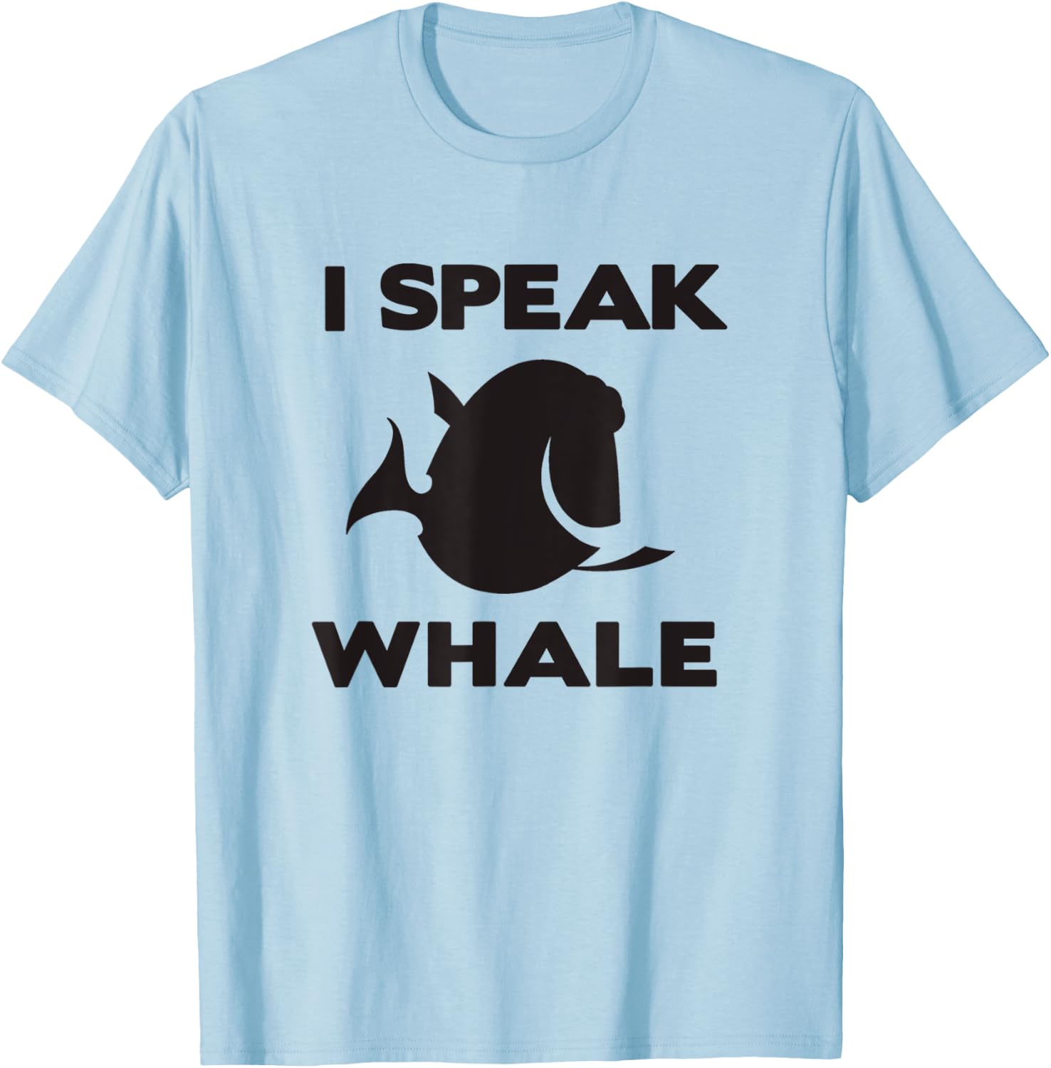 Disney Pixar Finding Nemo Dory I Speak Whale Distressed Logo T-Shirt - T-Shirt | Light Blue