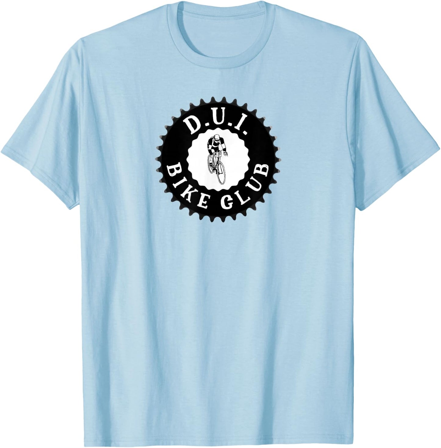 DUI Bike Club - Bicycle Gear Chainring T-Shirt - T-Shirt | Light Blue