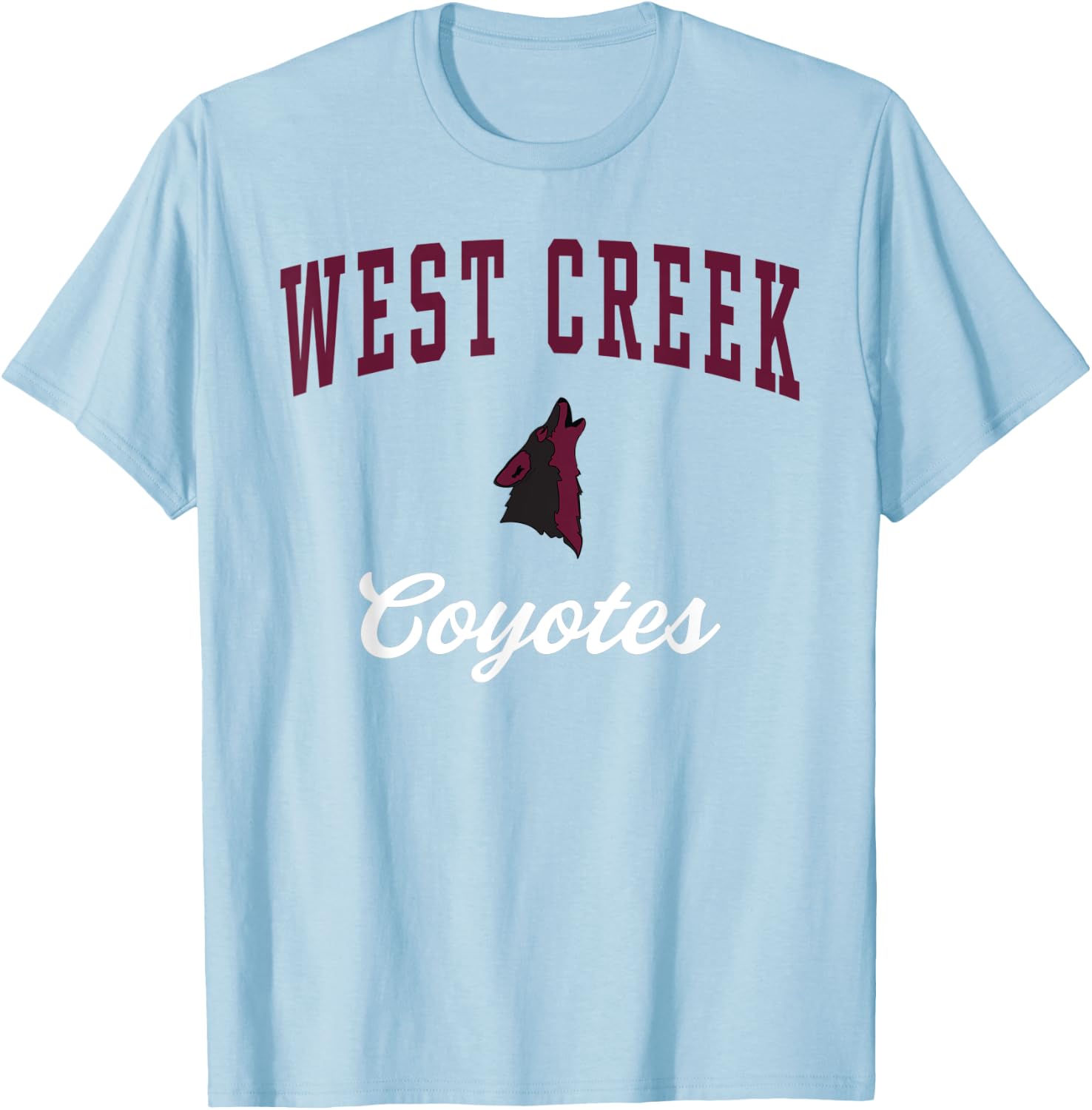 West Creek High School Coyotes T-Shirt - T-Shirt | Light Blue