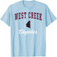 West Creek High School Coyotes T-Shirt - T-Shirt | Light Blue