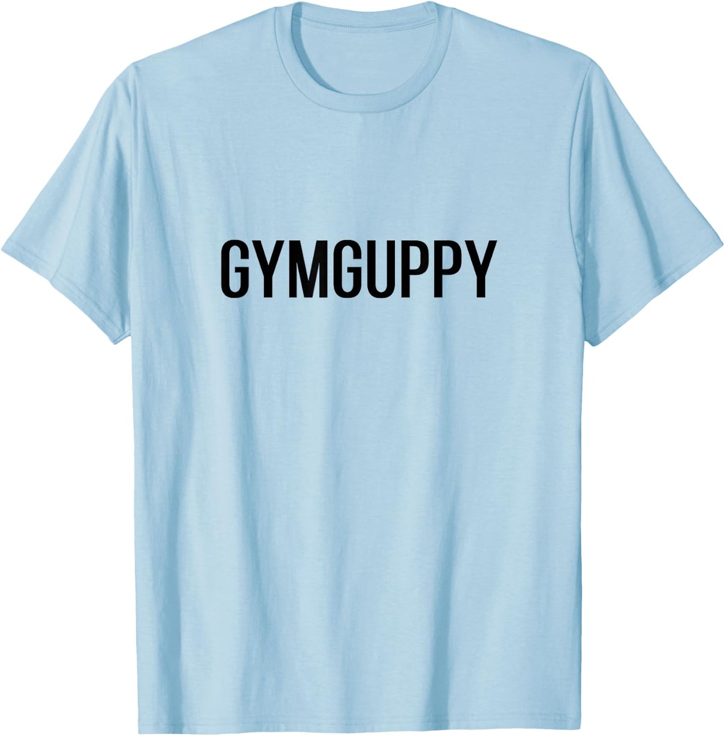 Funny Gym Weight Lifting Gym Guppy Shark Parody Gains T-Shirt - T-Shirt | Light Blue