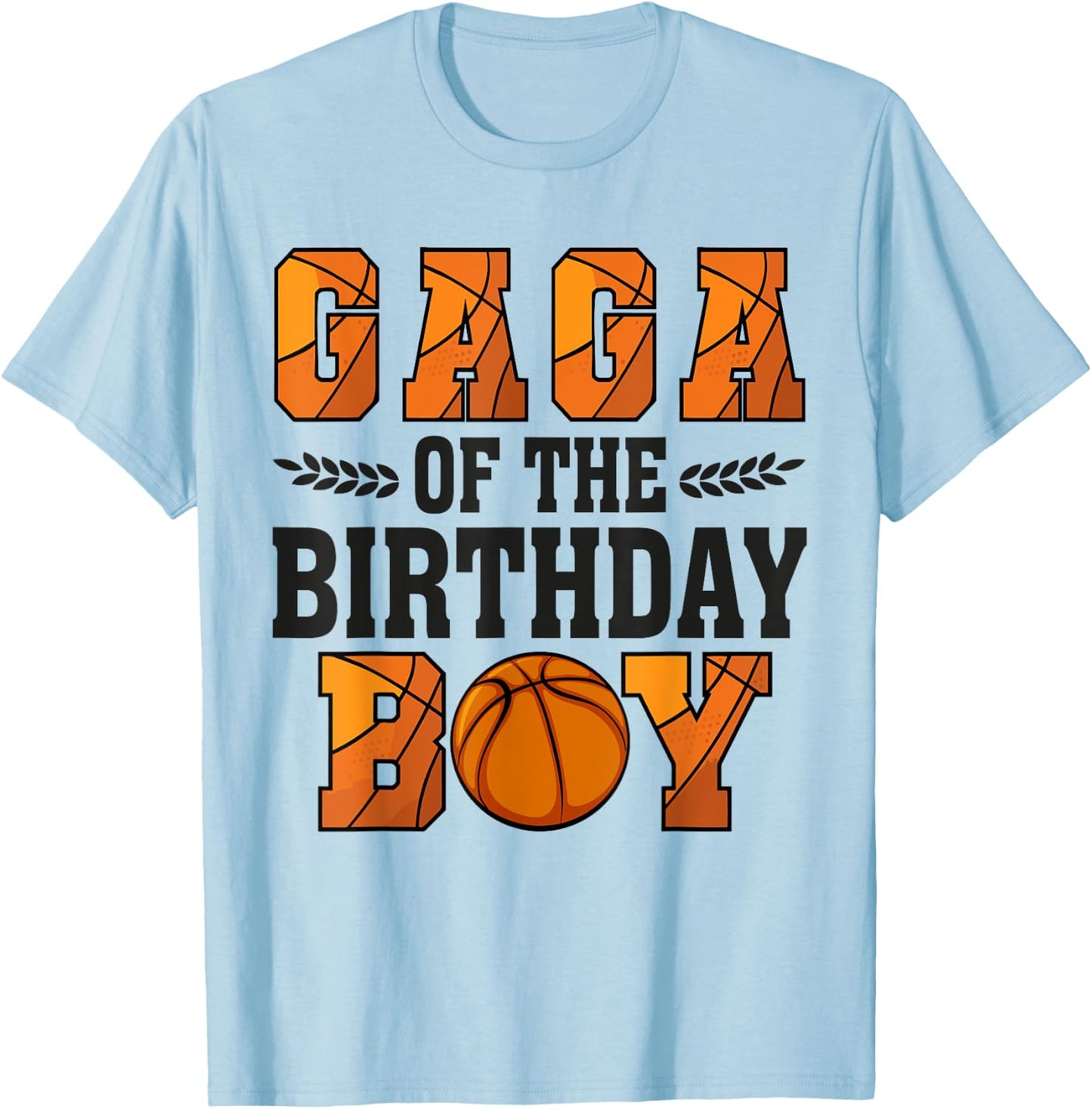 Gaga Of The Birthday Boy Basketball Grandpa 1st Bday T-Shirt - T-Shirt | Light Blue