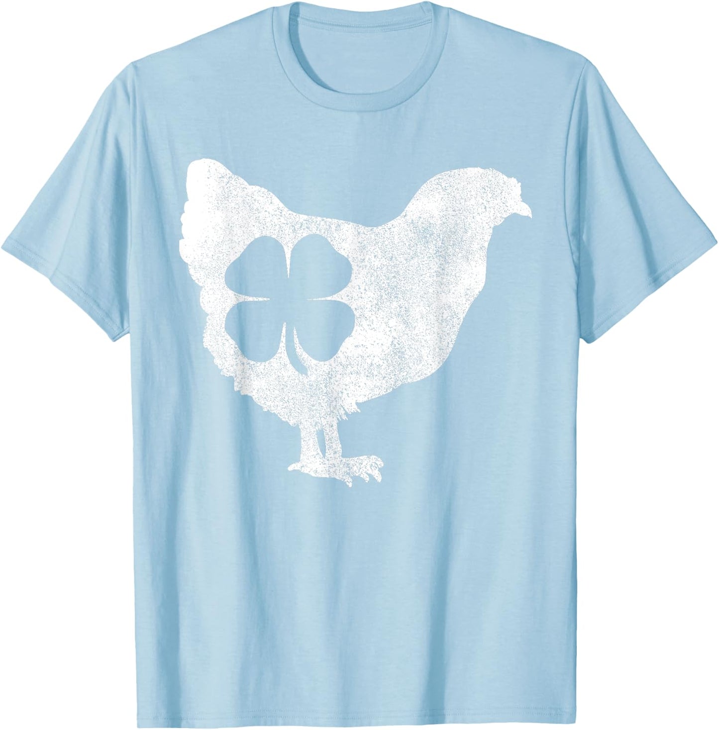 St Patricks Day Shamrock Chicken Hen Bird Saint Paddy's T-Shirt - T-Shirt | Light Blue