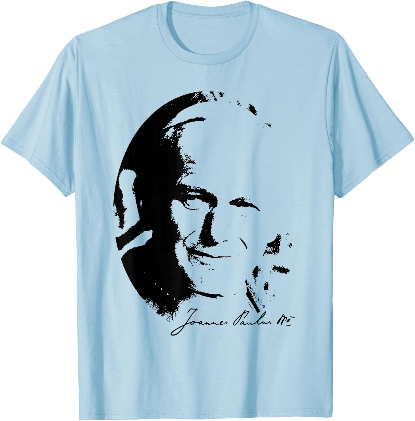 Pope John Paul II Vatican Catholicism Christian T-Shirt - T-Shirt | Light Blue