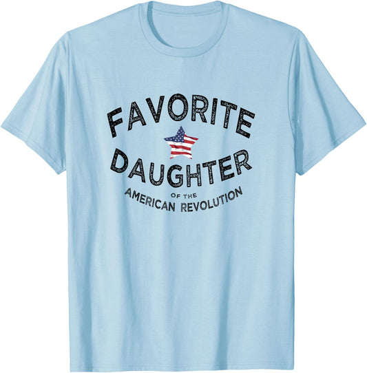 Fav daughter of the American Revolution funny Gift ma T-Shirt - T-Shirt | Light Blue