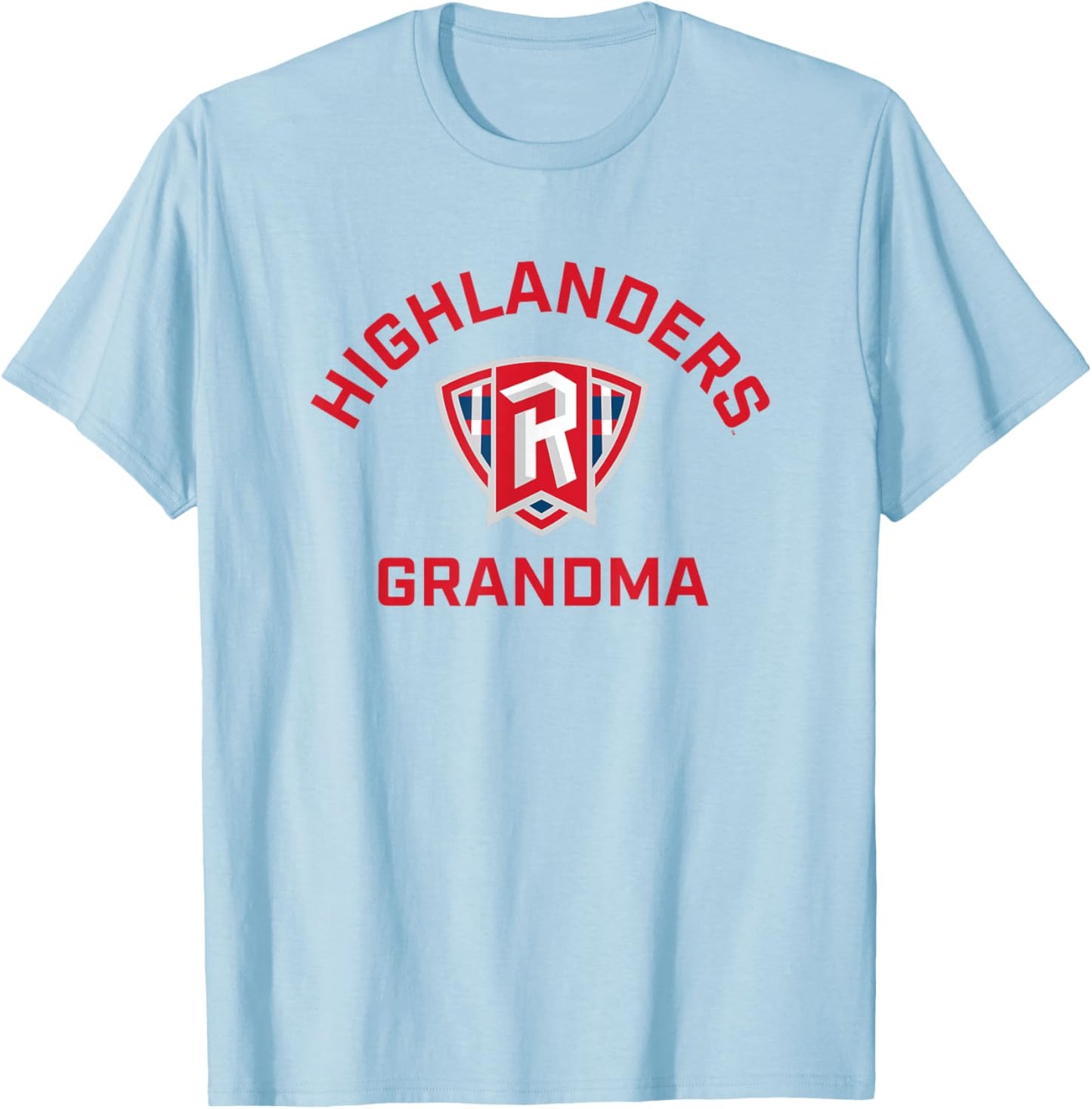 Radford University Highlanders Arched Grandma T-Shirt - T-Shirt | Light Blue
