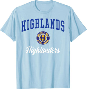 Highlands School Highlanders T-Shirt - T-Shirt | Light Blue