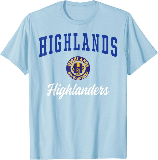 Highlands School Highlanders T-Shirt - T-Shirt | Light Blue