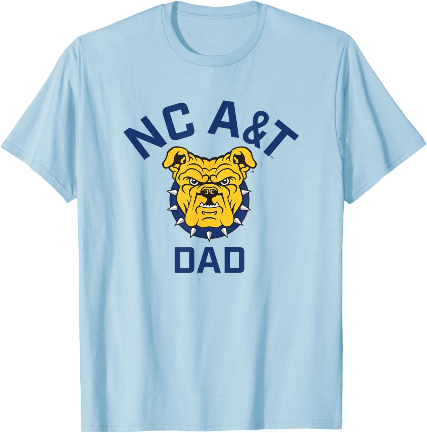 North Carolina A&T State University Aggies Arched Dad T-Shirt - T-Shirt | Light Blue