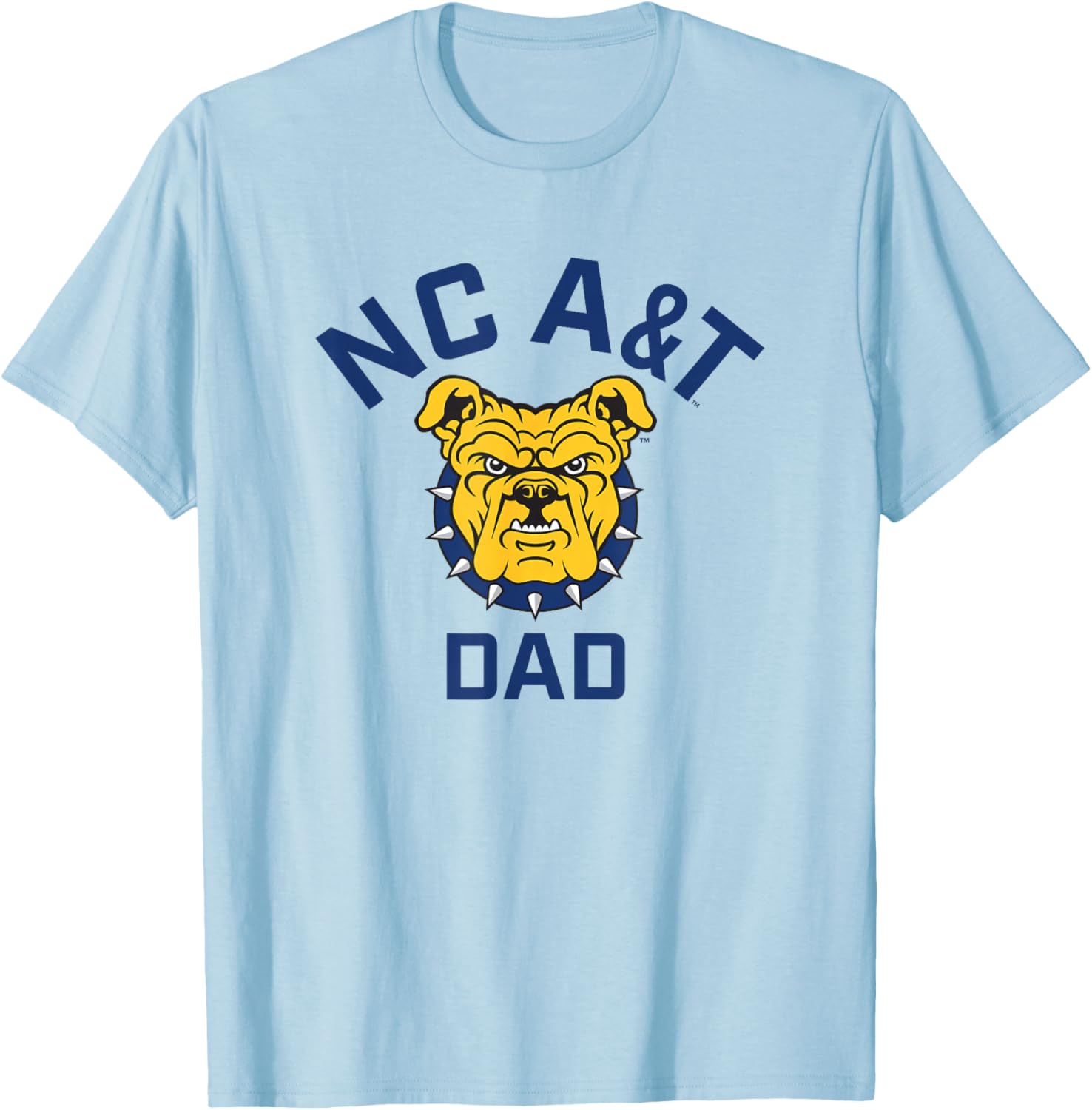 North Carolina A&T State University Aggies Arched Dad T-Shirt - T-Shirt | Light Blue