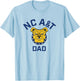 North Carolina A&T State University Aggies Arched Dad T-Shirt - T-Shirt | Light Blue