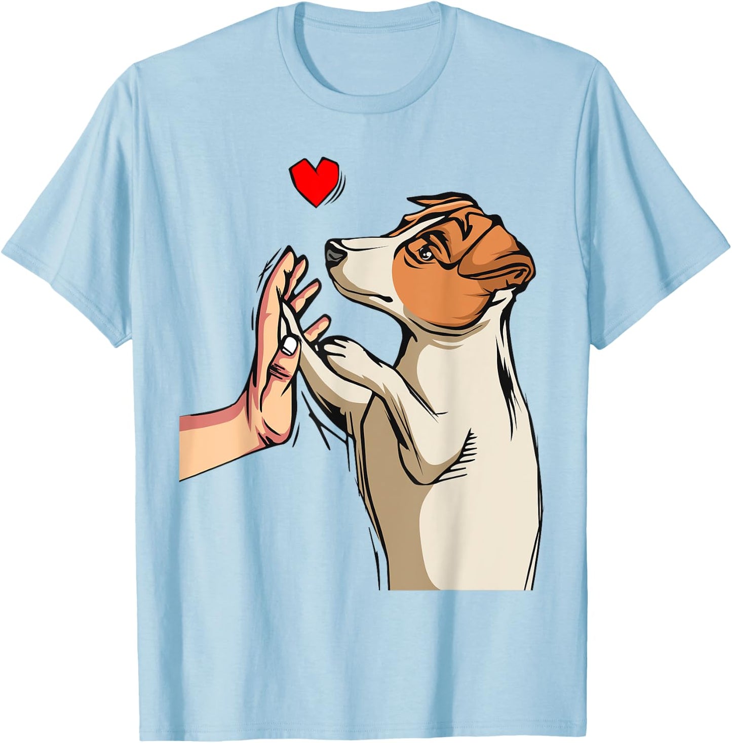 Jack Russell Terrier Love Dog Mom Funny Girls Gift T-Shirt - T-Shirt | Light Blue