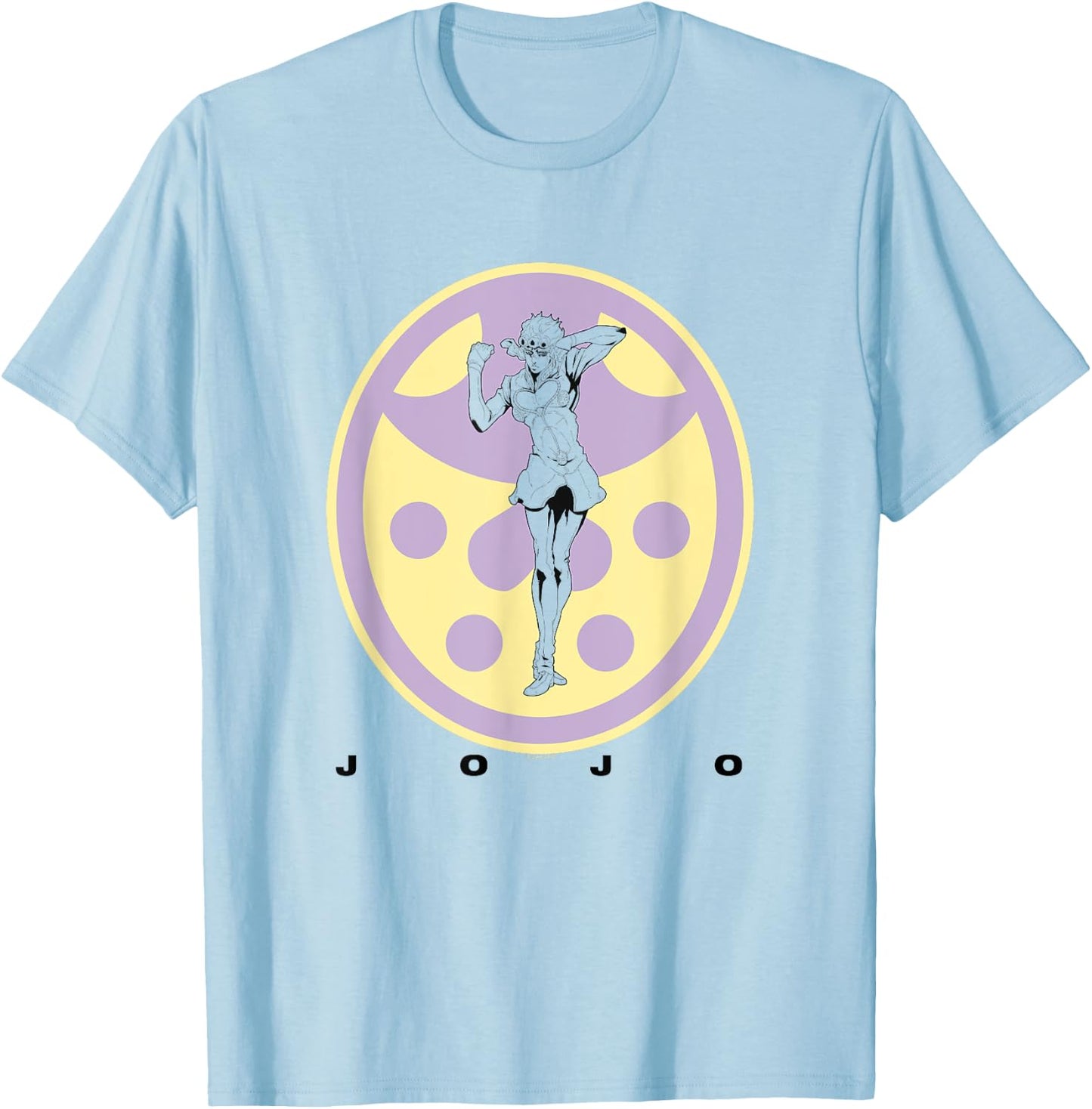 JoJo's Bizarre Adventure Pastel Giorno Anime T-Shirt - T-Shirt | Light Blue