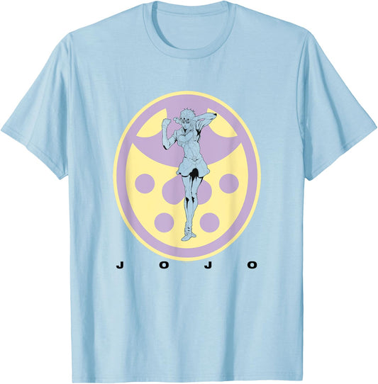 JoJo's Bizarre Adventure Pastel Giorno Anime T-Shirt - T-Shirt | Light Blue