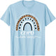 COPD Awareness Wear Orange Leopard Rainbow T-Shirt - T-Shirt | Light Blue