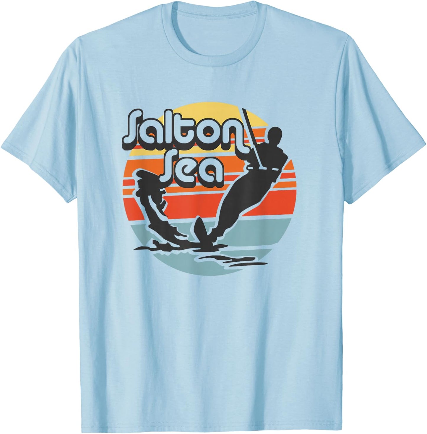 Salton Sea California water ski retro T-Shirt - T-Shirt | Light Blue