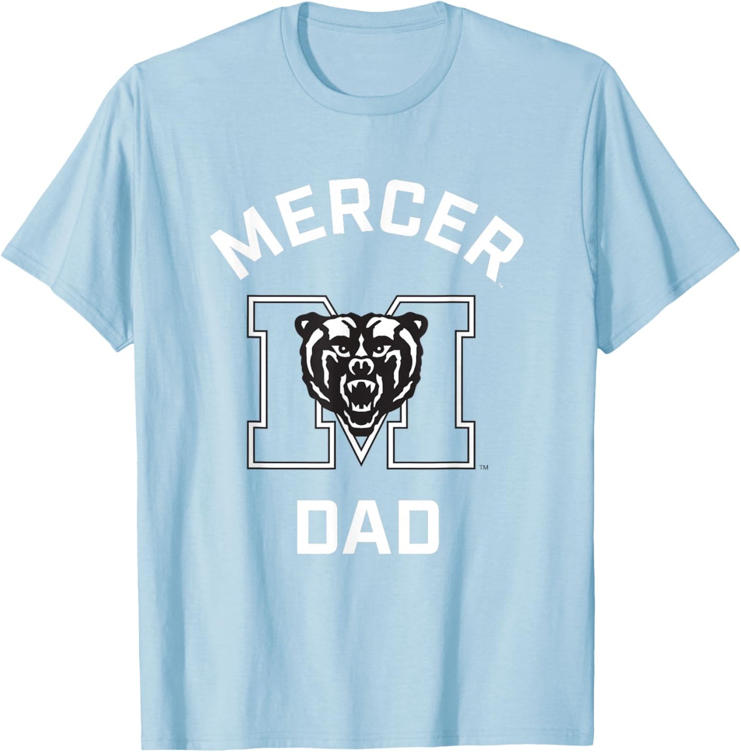 Mercer University Bears Arched Dad T-Shirt - T-Shirt | Light Blue