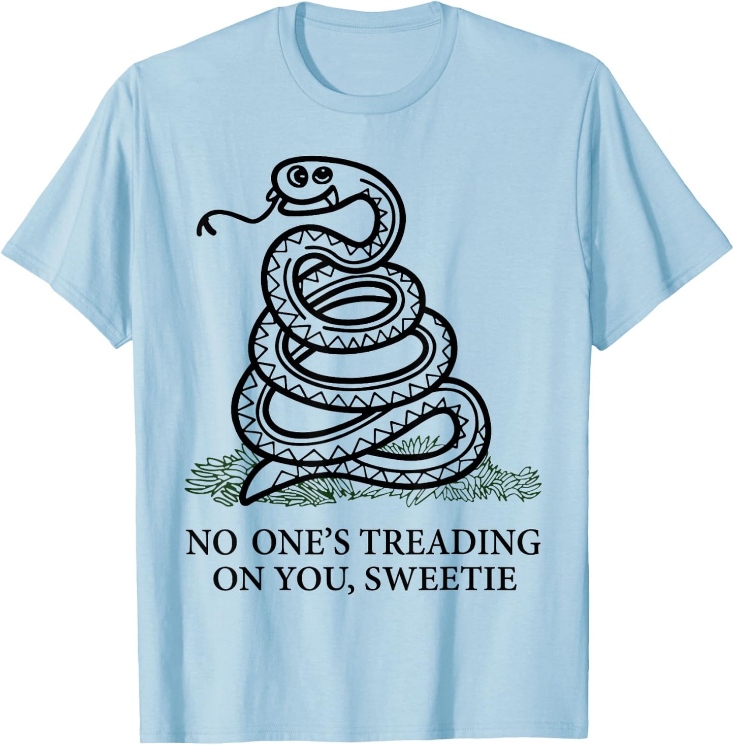 No One's Treading On You Sweetie Snake T-Shirt - T-Shirt | Light Blue