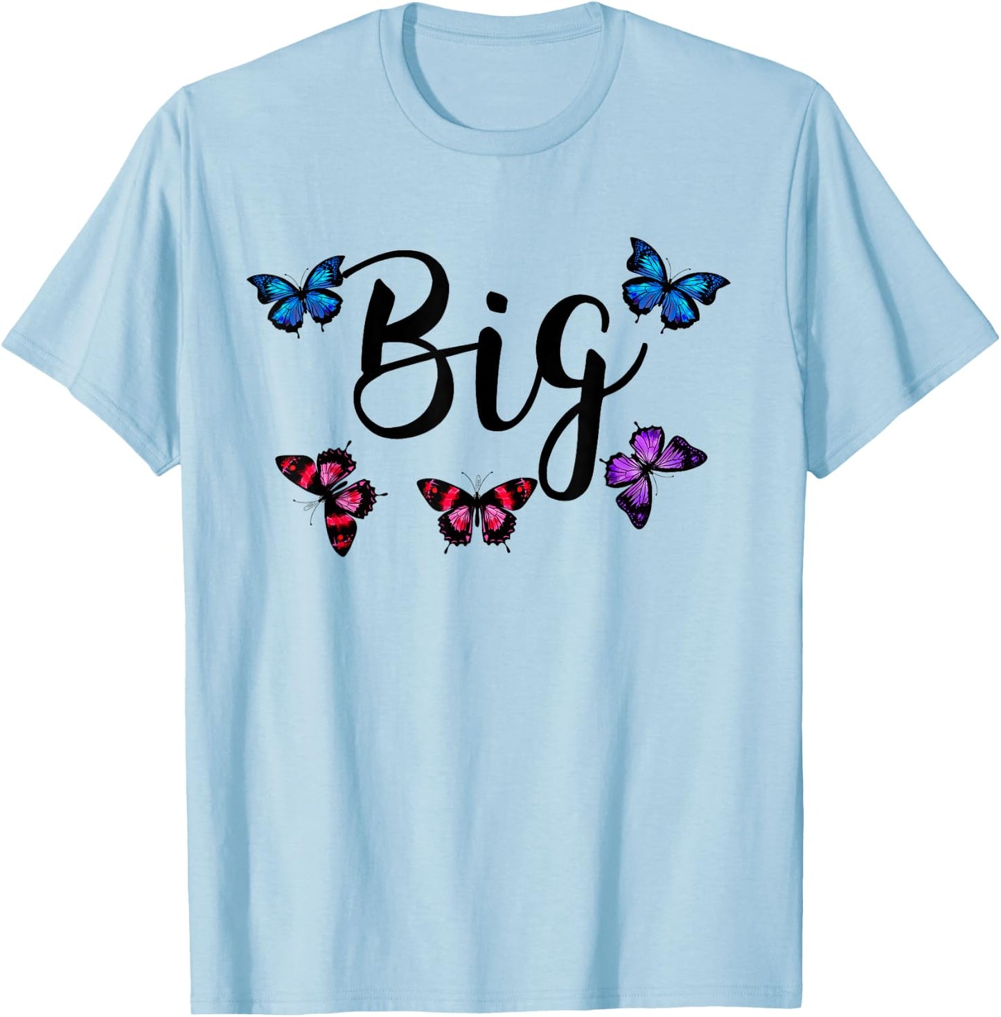 Cute Big Little Sorority Butterfly Reveal. Pledge Rush T-Shirt - T-Shirt | Light Blue