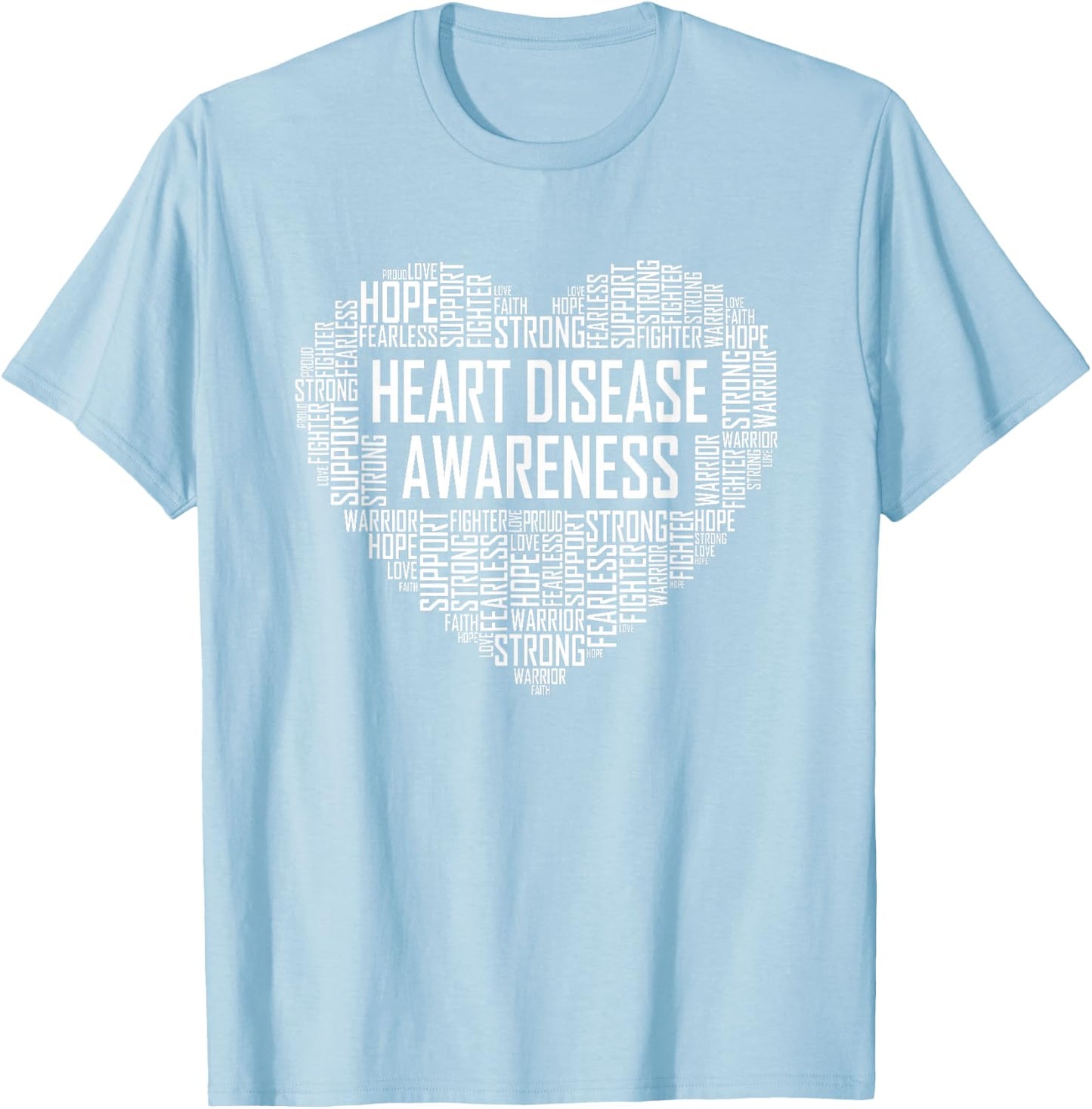 Heart Disease Awareness Heart Gift February Wear Red T-Shirt - T-Shirt | Light Blue