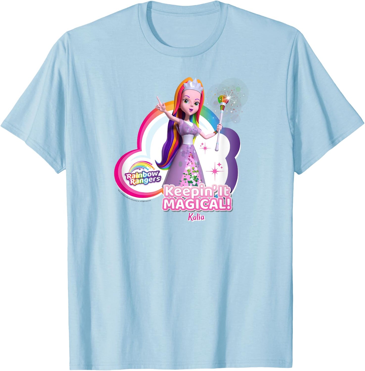 Rainbow Rangers Kalia "Keeping' It Magical!" T-Shirt - T-Shirt | Light Blue