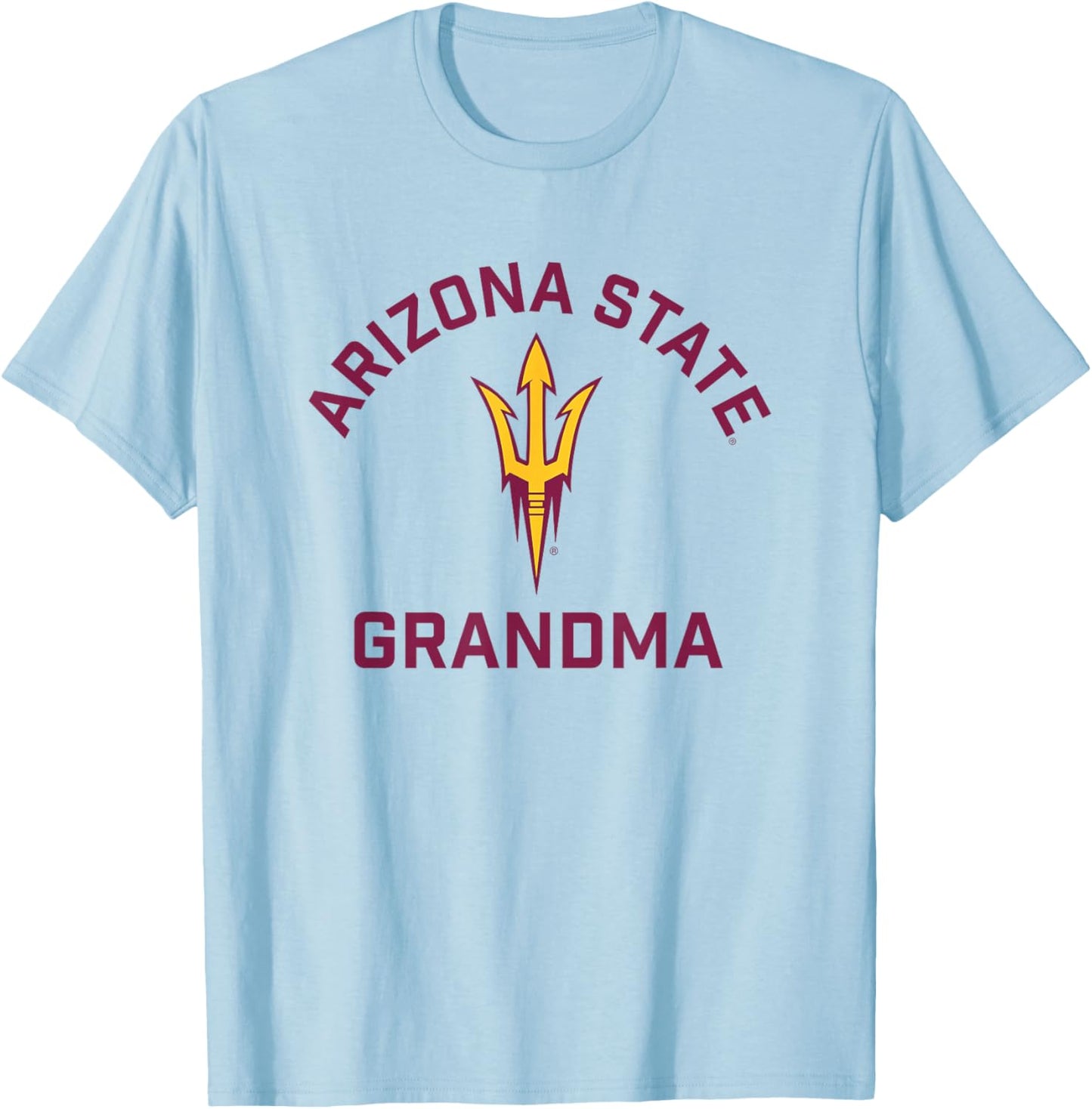 Arizona State University Sun Devils Arched Grandma T-Shirt - T-Shirt | Light Blue