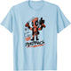 Marvel Deadpool #1 Dad Deadpool Sketch Father's Day T-Shirt - T-Shirt | Light Blue