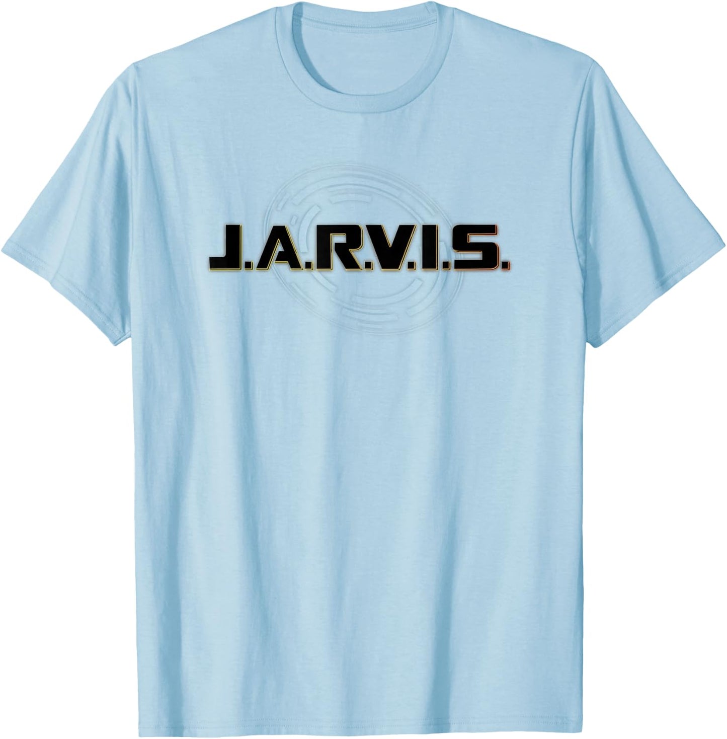 Marvel Tony Stark J.A.R.V.I.S. Logo T-Shirt - T-Shirt | Light Blue