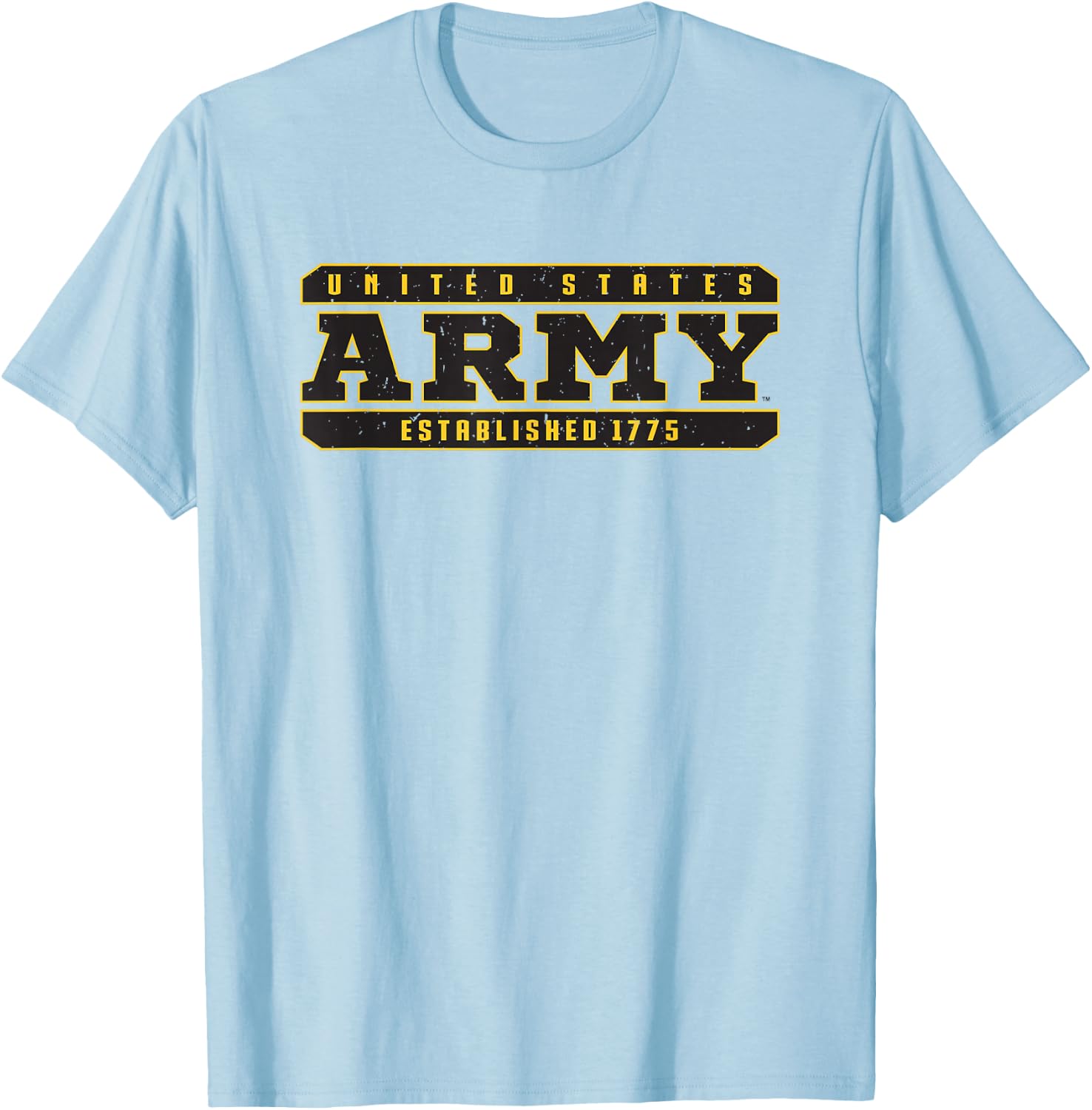 Military Army United States Established 1775 T-Shirt - T-Shirt | Light Blue