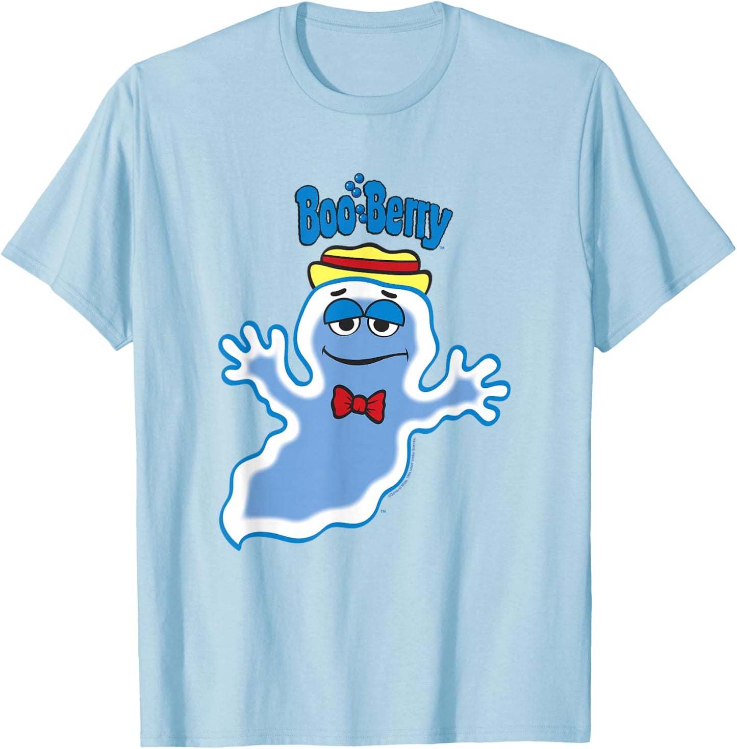 Boo Berry Iconic Blue Ghost Vintage Big Chest Portrait T-Shirt - T-Shirt | Light Blue