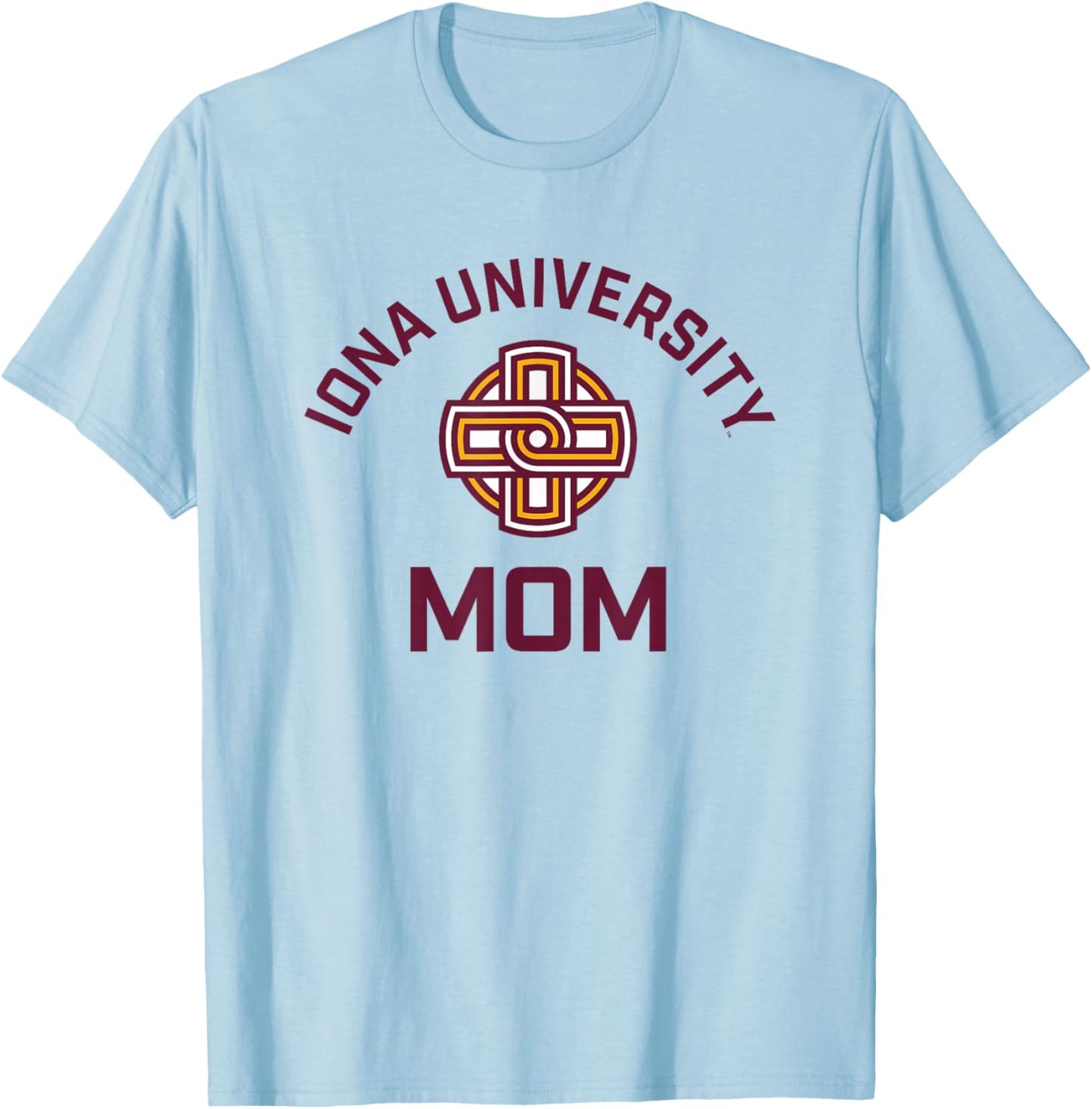 Iona University Gaels Arched Mom T-Shirt - T-Shirt | Light Blue