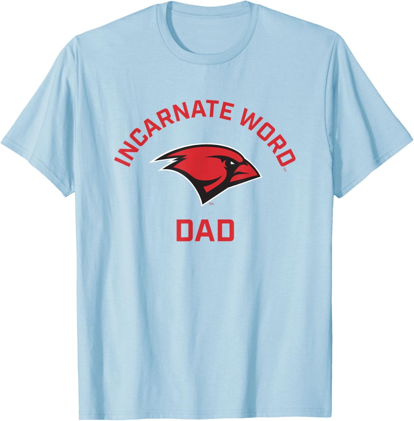 University of the Incarnate Word UIW Cardinals Arched Dad T-Shirt - T-Shirt | Light Blue