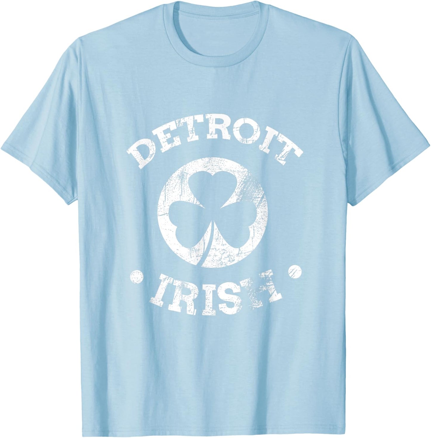 Detroit St Patricks Day Parade Paddy Products Detroit Irish T-Shirt - T-Shirt | Light Blue