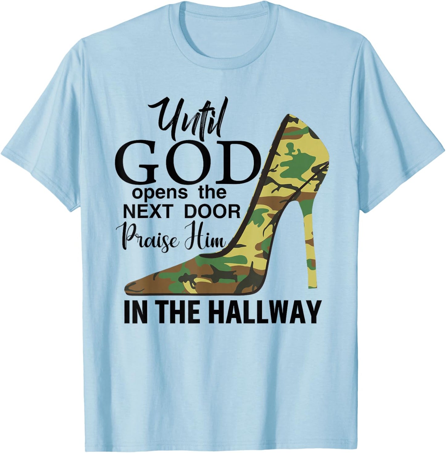 Mom Faith Based Apparel Plus Size Girl Novelty Christian T-Shirt - T-Shirt | Light Blue