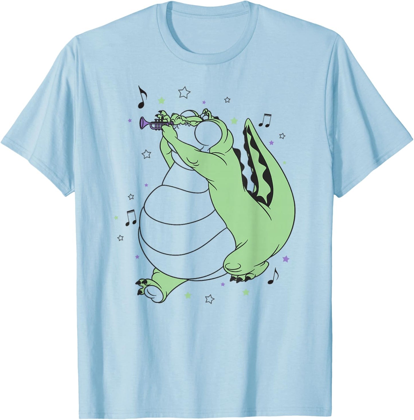 Disney The Princess and The Frog Jazzy Louis Chest Portrait T-Shirt - T-Shirt | Light Blue