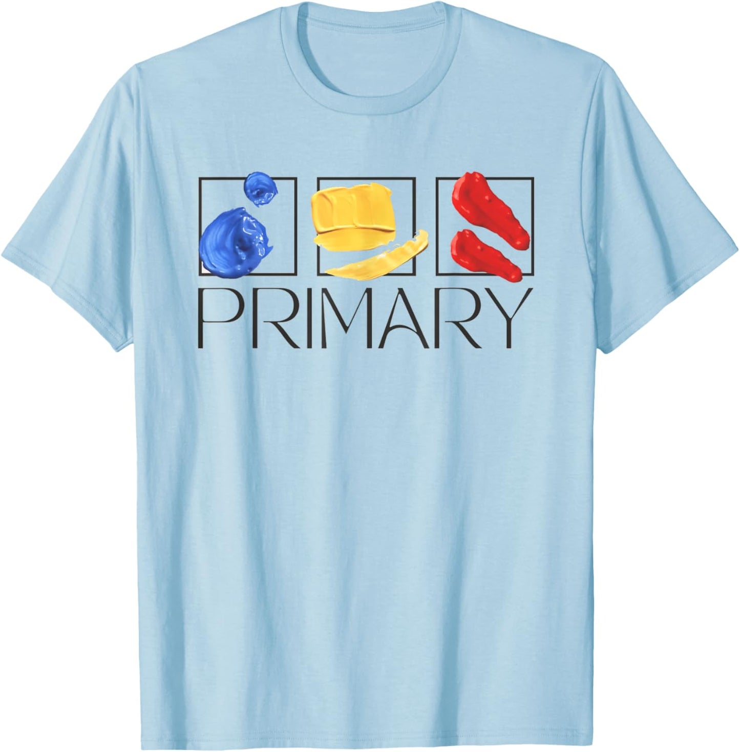 Women Art Teacher Back To School Artist Primary Color Theory T-Shirt - T-Shirt | Light Blue
