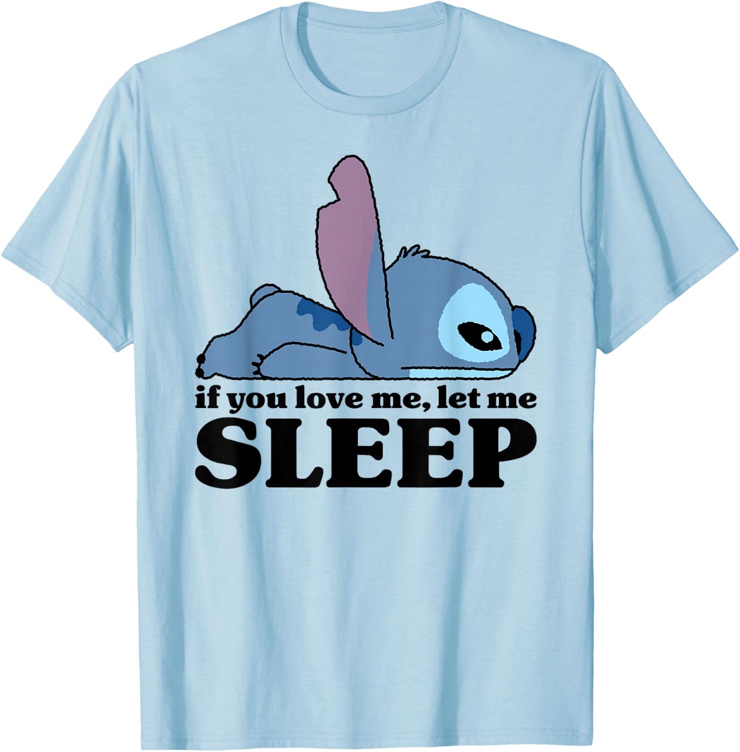 Lilo & Stitch - Sleepy Stitch T-Shirt - T-Shirt | Light Blue