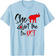 DST She Aint Me Red Elephant Delta Sisterhood Soror T-Shirt - T-Shirt | Light Blue