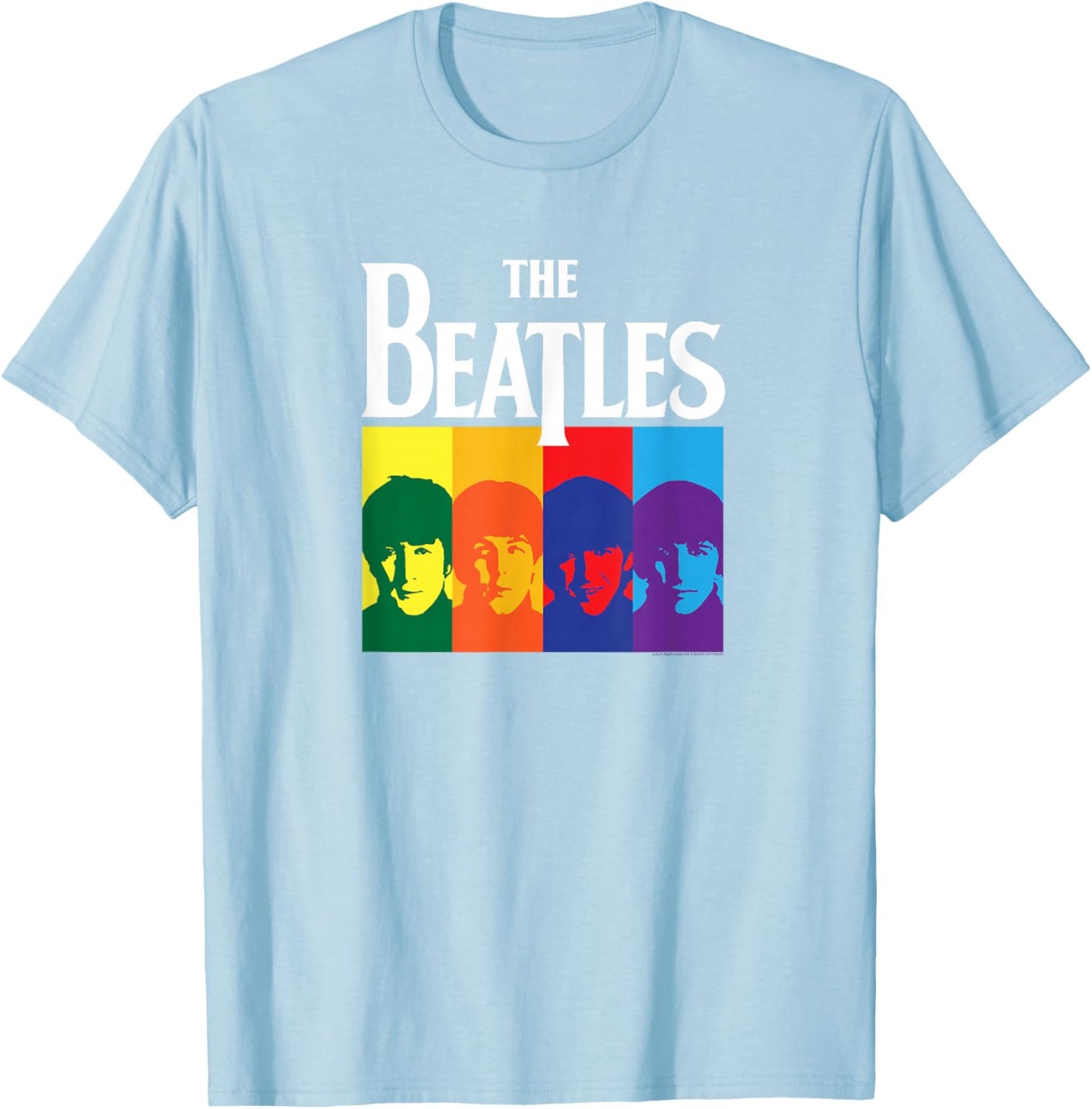 The Beatles - Yellow Submarine Album Colorblock T-Shirt - T-Shirt | Light Blue
