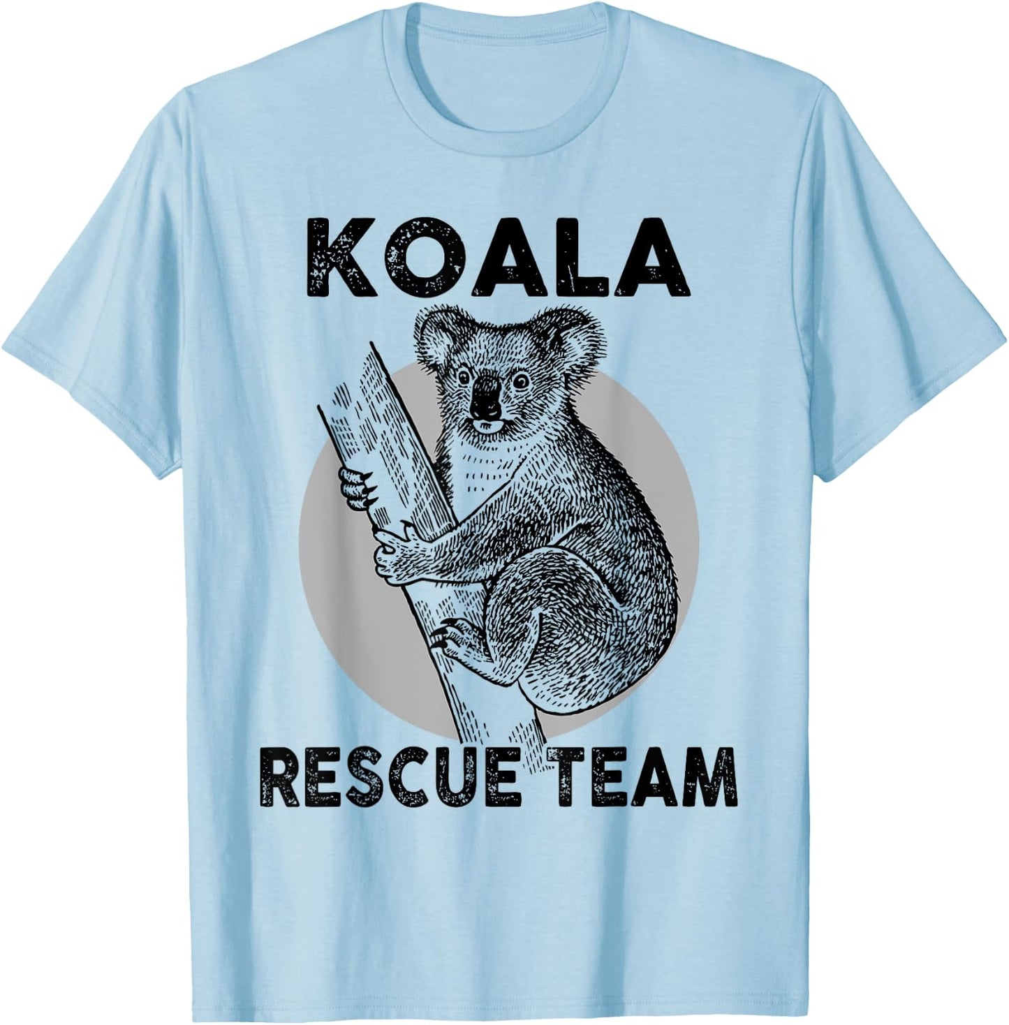 Save the Koala Bear Vintage Animals Outfits Rescue Australia T-Shirt - T-Shirt | Light Blue
