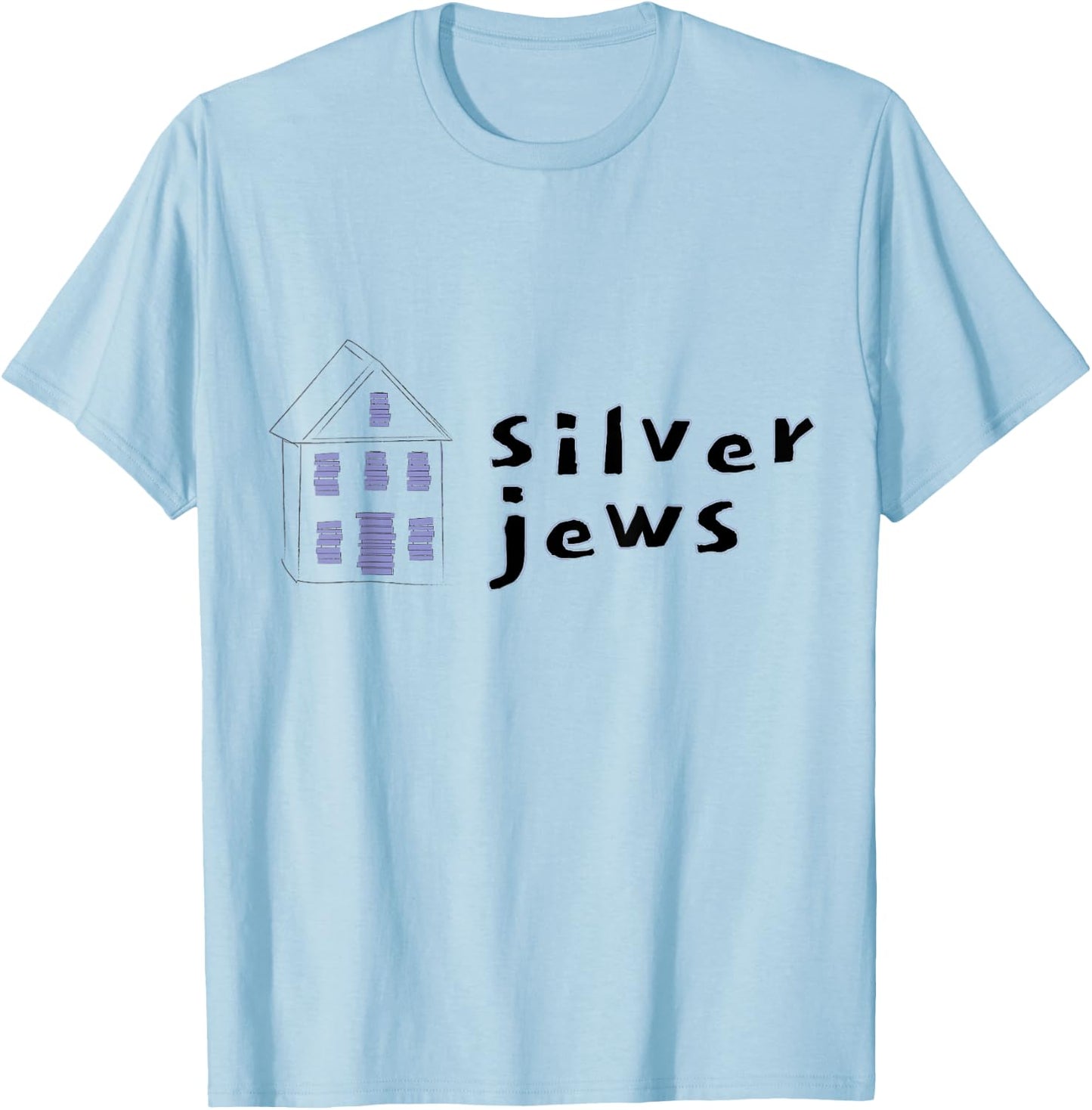 Silver Jew Boarded Up House T-Shirt - T-Shirt | Light Blue