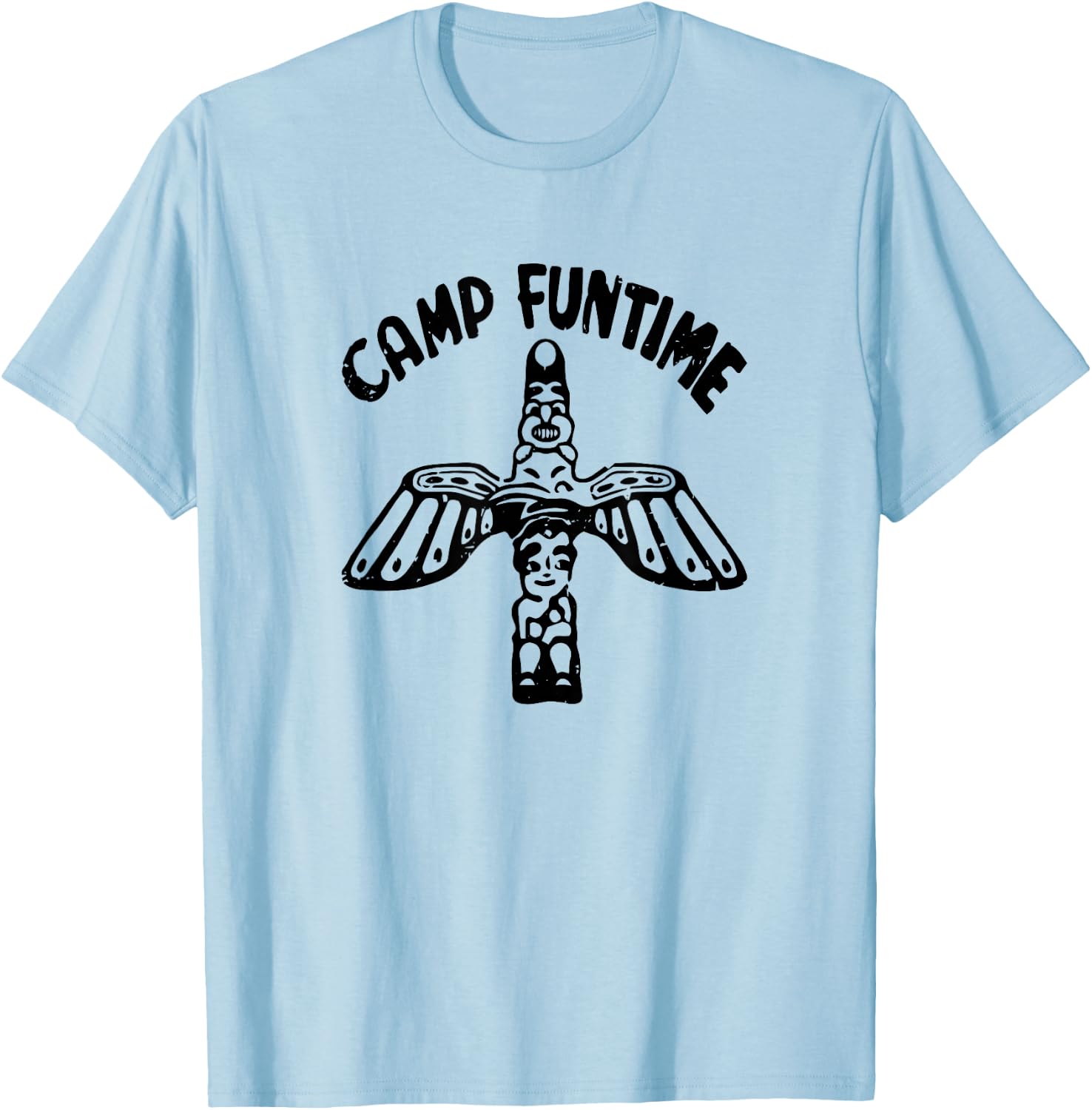 Camp Funtime! Fun vintage novelty T-Shirt - T-Shirt | Light Blue