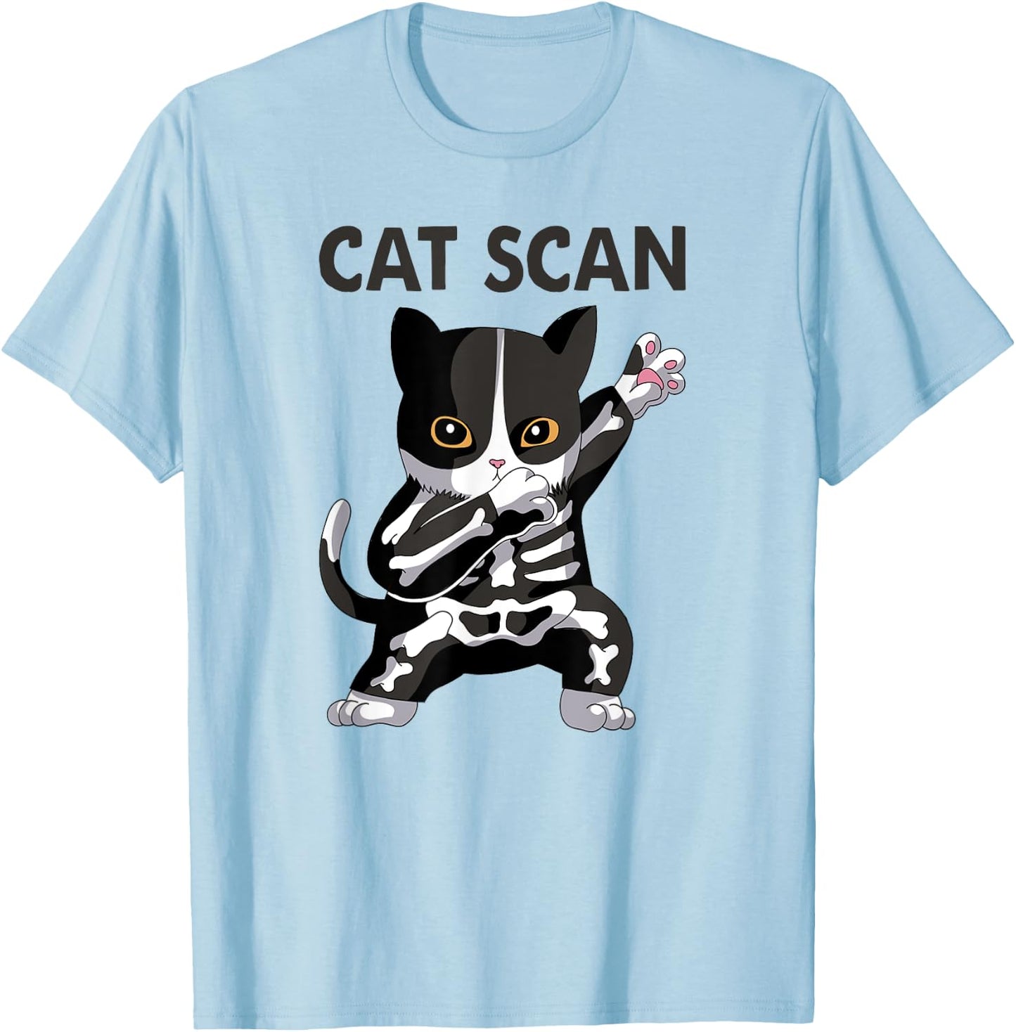 Cat Scan CT Scan Funny Cat X-Ray Pun Meme Rad Tech Women T-Shirt - T-Shirt | Light Blue