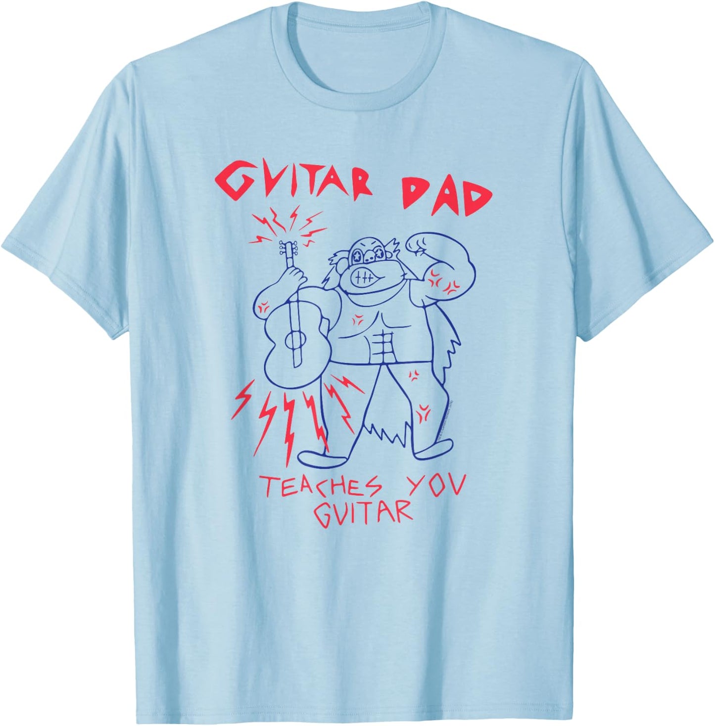 Steven Universe Guitar Dad T-Shirt - T-Shirt | Light Blue