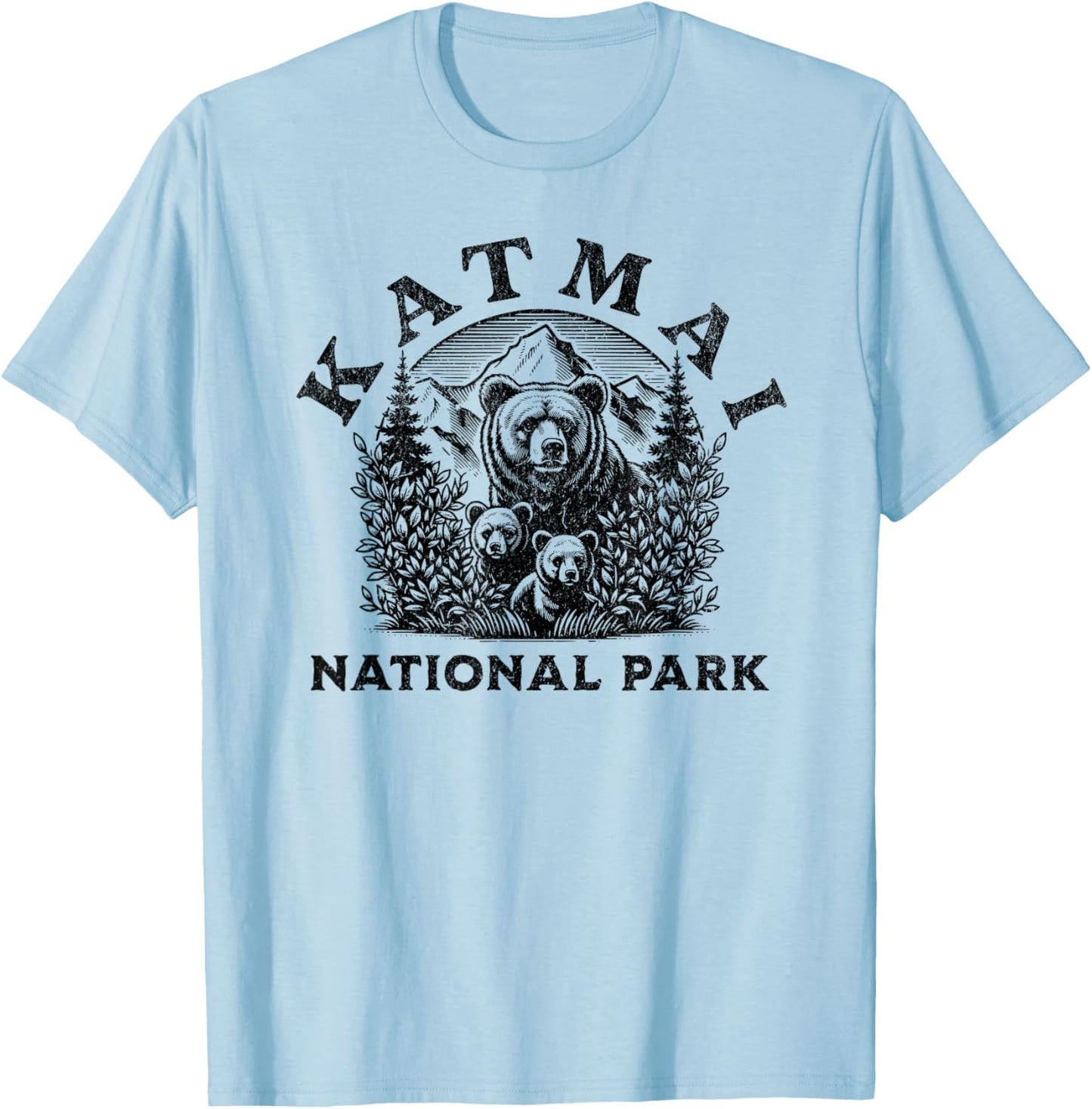Katmai National Park T-Shirt - T-Shirt | Light Blue